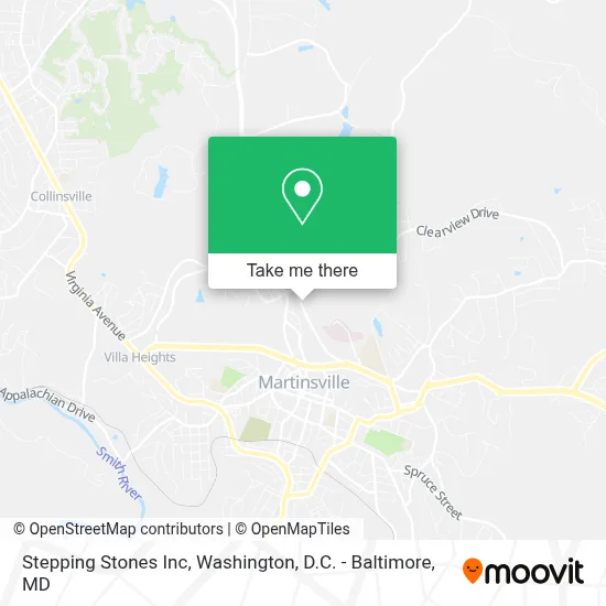 Stepping Stones Inc map