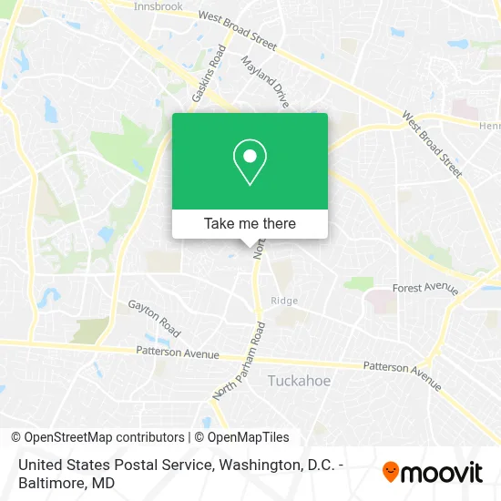 United States Postal Service map