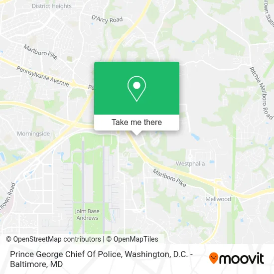 Prince George Chief Of Police map