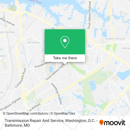 Transmission Repair And Service map