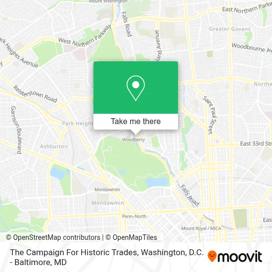 The Campaign For Historic Trades map