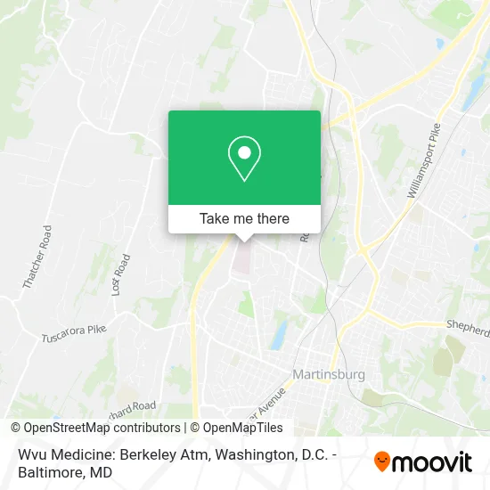 Wvu Medicine: Berkeley Atm map