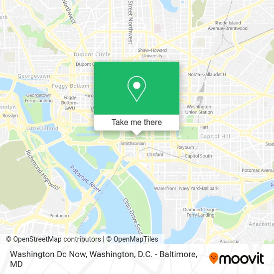 Washington Dc Now map
