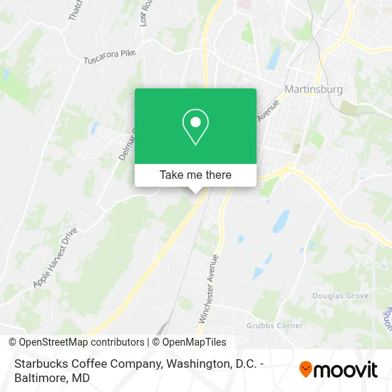 Starbucks Coffee Company map