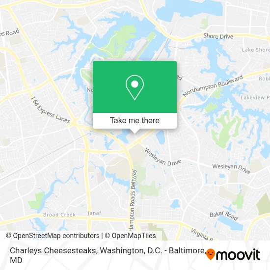 Charleys Cheesesteaks map