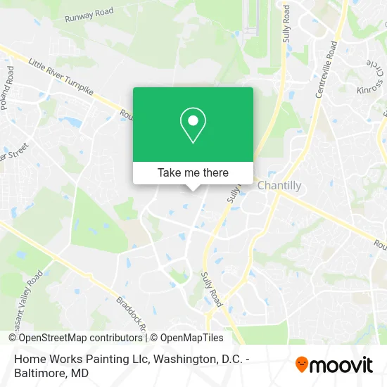 Home Works Painting Llc map