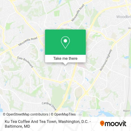 Ku Tea Coffee And Tea Town map