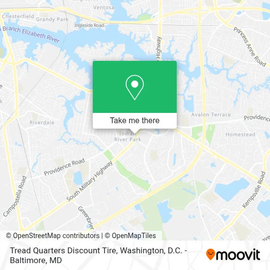 Tread Quarters Discount Tire map