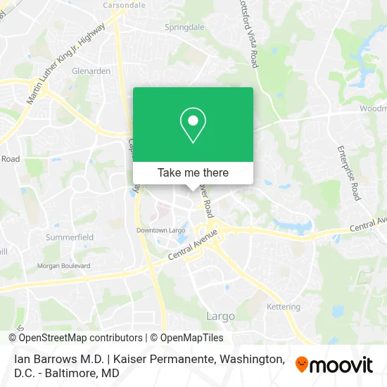 Ian Barrows M.D. | Kaiser Permanente map