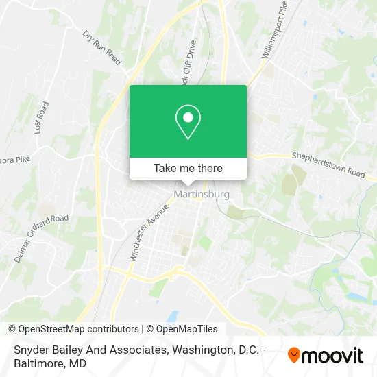 Snyder Bailey And Associates map
