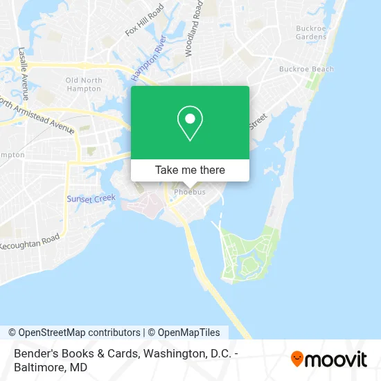 Bender's Books & Cards map