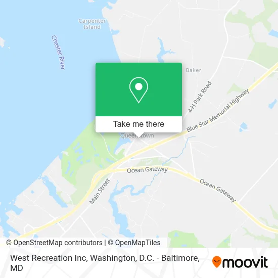 West Recreation Inc map
