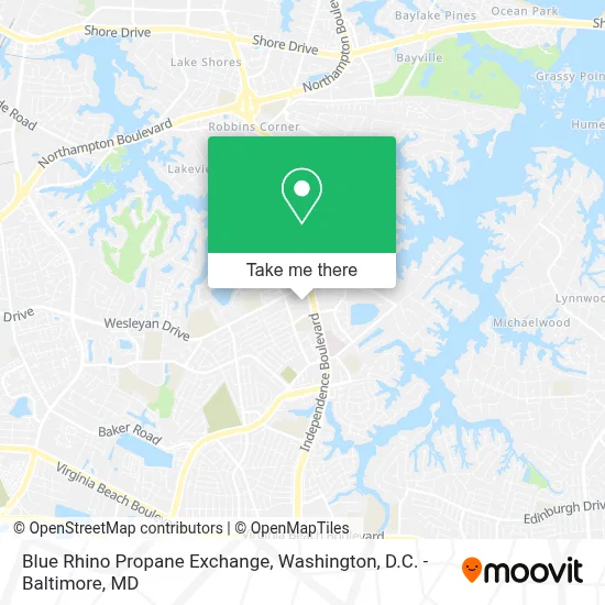 Blue Rhino Propane Exchange map