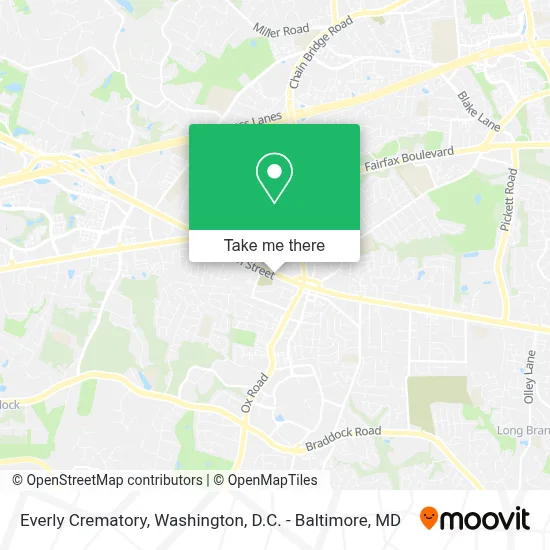 Everly Crematory map