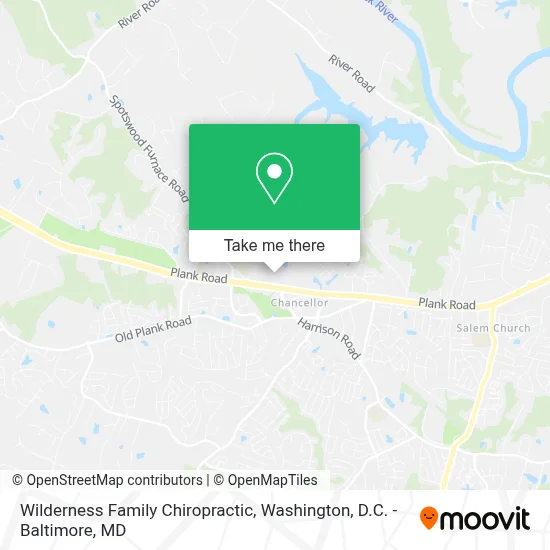 Wilderness Family Chiropractic map