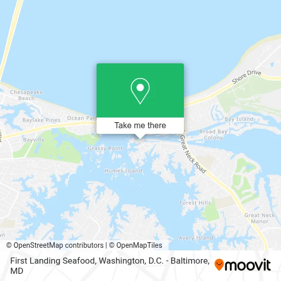 First Landing Seafood map