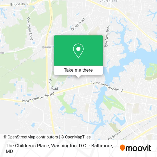 The Childrens Place map