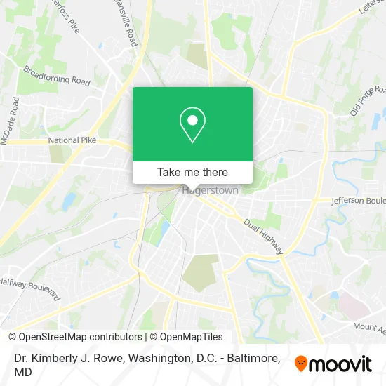 Dr. Kimberly J. Rowe map