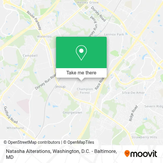 Natasha Alterations map