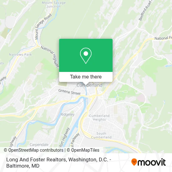 Long And Foster Realtors map