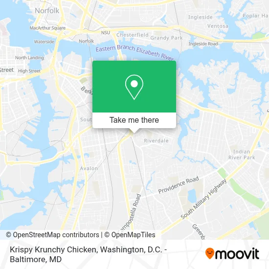 Krispy Krunchy Chicken map