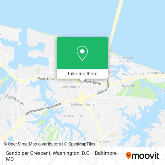 Sandpiper Crescent map
