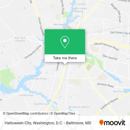 Halloween City map