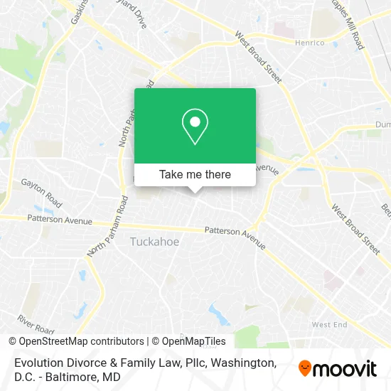 Evolution Divorce & Family Law, Pllc map