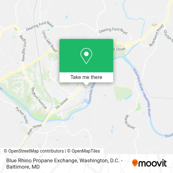 Blue Rhino Propane Exchange map