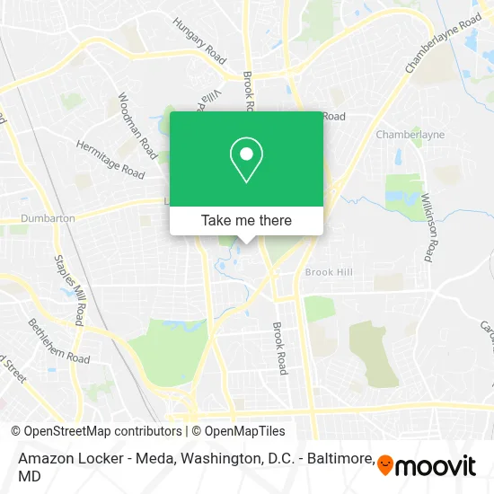 Amazon Locker - Meda map