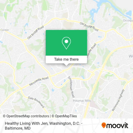 Healthy Living With Jen map