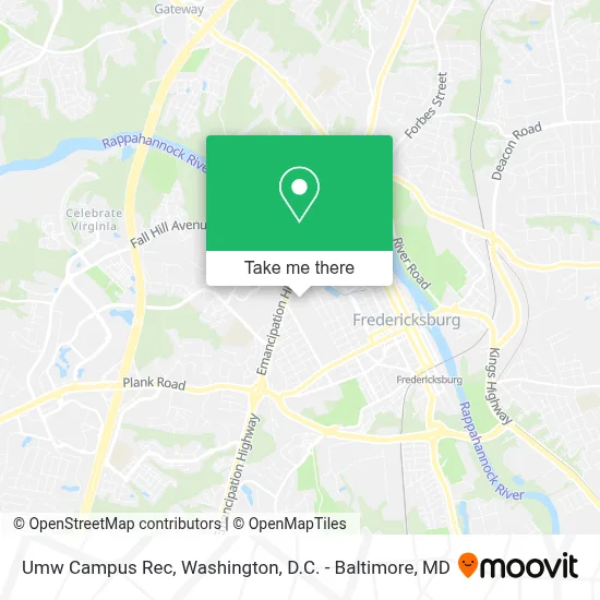Umw Campus Rec map