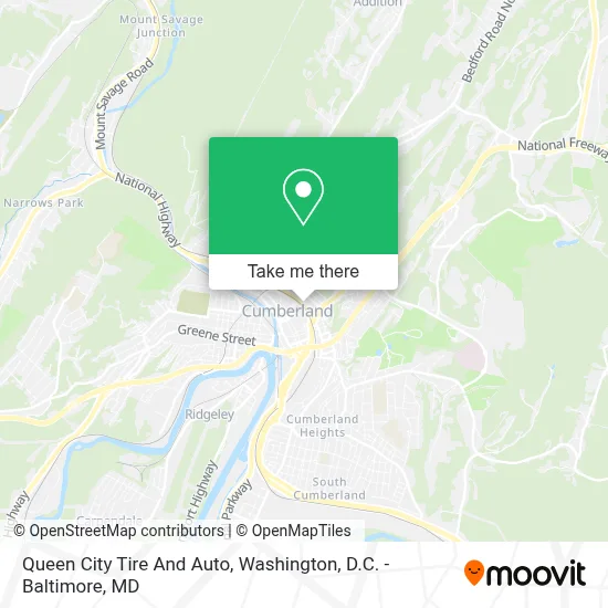 Queen City Tire And Auto map