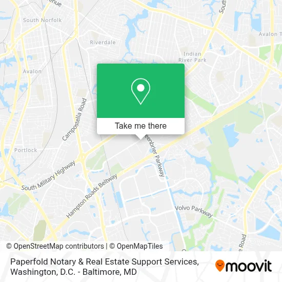 Paperfold Notary & Real Estate Support Services map