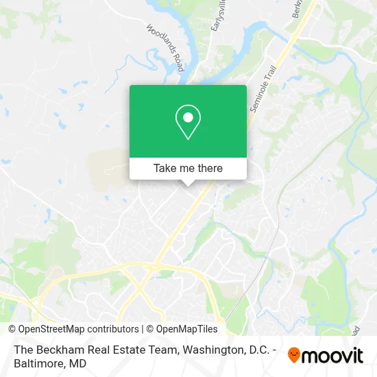 The Beckham Real Estate Team map