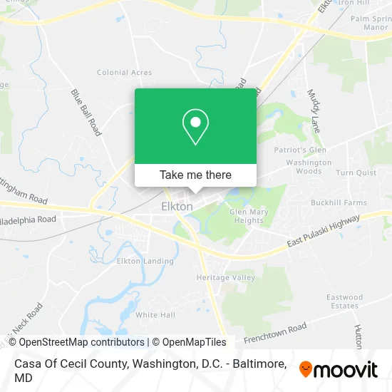 Casa Of Cecil County map