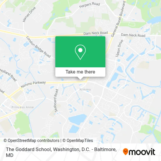 The Goddard School map