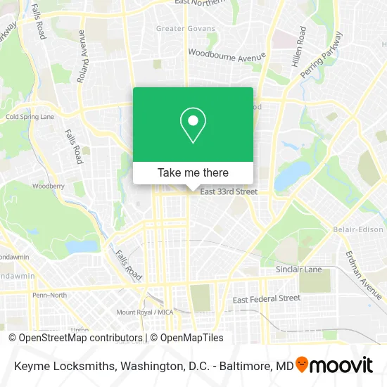 Keyme Locksmiths map