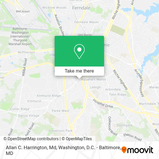 Allan C. Harrington, Md map