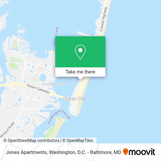 Jones Apartments map
