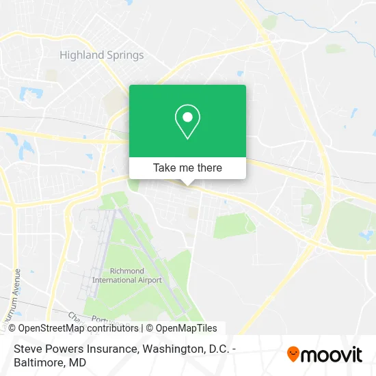 Steve Powers Insurance map
