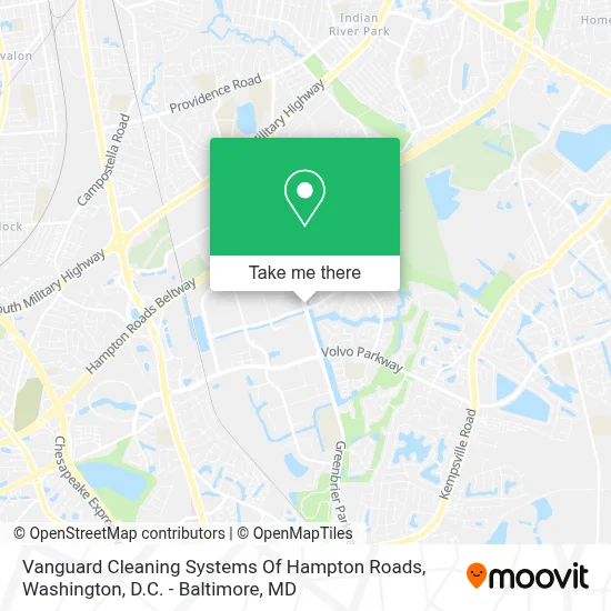 Vanguard Cleaning Systems Of Hampton Roads map