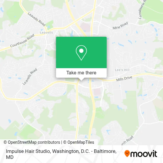 Impulse Hair Studio map