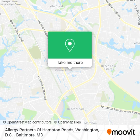Allergy Partners Of Hampton Roads map