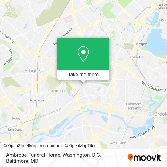 Ambrose Funeral Home map