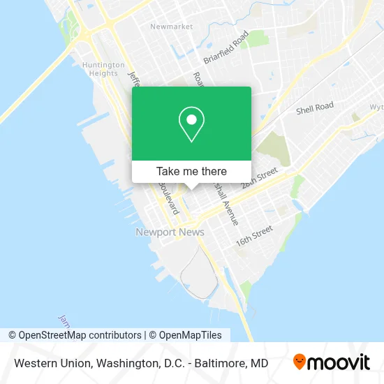 Western Union map