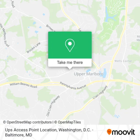 Ups Access Point Location map