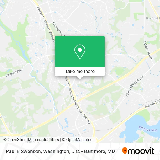 Paul E Swenson map