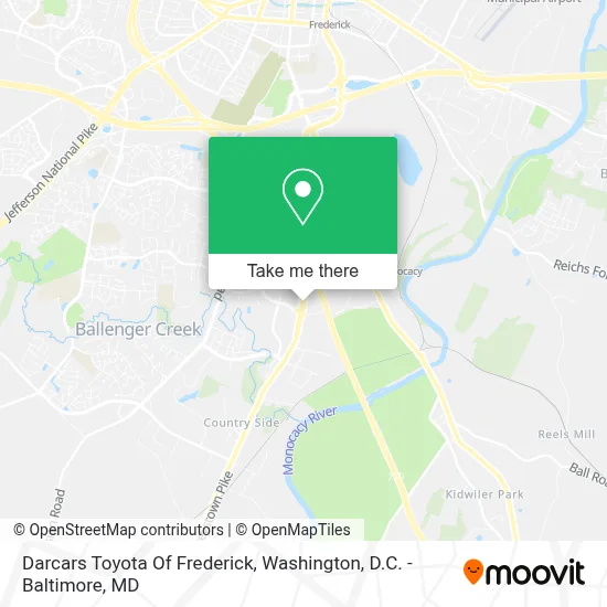 Darcars Toyota Of Frederick map