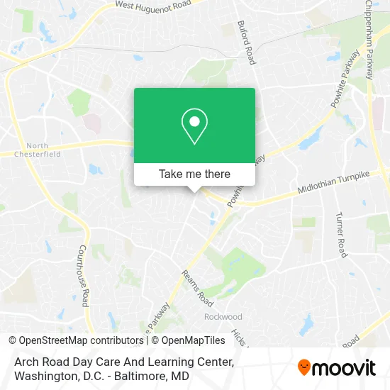 Arch Road Day Care And Learning Center map